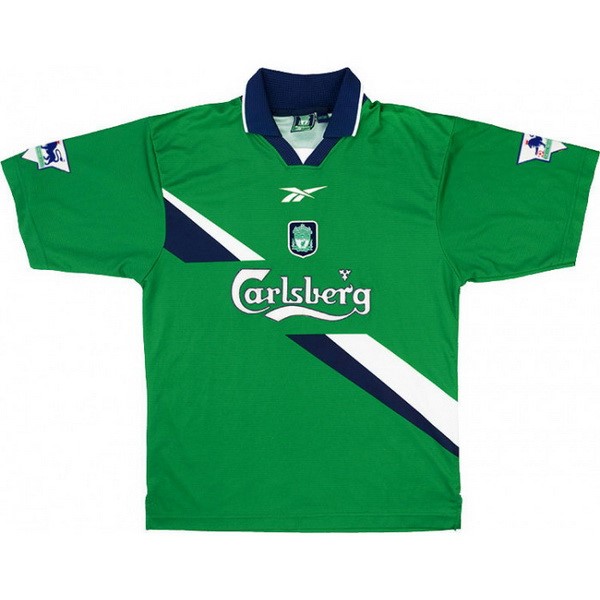 Camiseta Liverpool Replica Segunda Ropa Retro 1999 2000 Verde